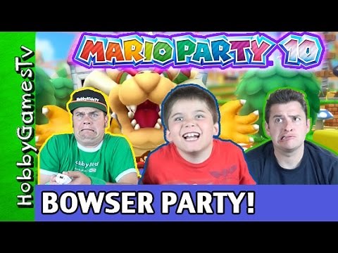 Mario Party 10 Bowser Party #1 Nintendo Wii U GamePlay HobbyPig + HobbyDad + HobbyGuy, HobbyGamesTV