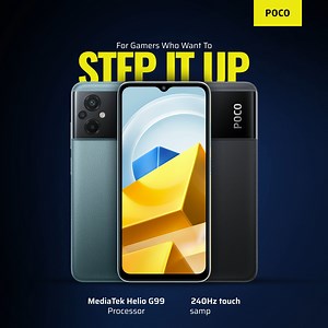 Dominate the competition with the ultimate gaming phone. Grab the 𝐏𝐎𝐂𝐎 𝐌𝟓 4 6GB variant for Rs. 20,499 and the 6 128GB variant for Rs. 23,999! #POCONepal #POCOM5 | POCO