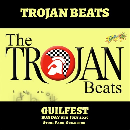 ⭐Trojan Beats coming to GuilFest⭐ Trojan Beats will be returning to GuilFest on Sunday 6th July 2025. After their fantastic performance at last year’s festival we just had to invite them back. Bringing their vibrant mix of traditional Ska, Rocksteady, Reggae, and 2-Tone classics that will guarantee to have you dancing and skanking the day away. They will be joined by The Jacksons, Razorlight, KT Tunstall, Soul II Soul, Elvana, Stereo MCs and many more fabulous acts GuilFest tickets sold out last