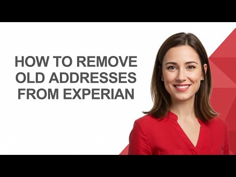How to Remove Old Addresses From Experian - AshleyHowTo