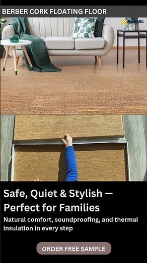 Soft, Soundproof & Sustainable: Berber Cork Flooring
