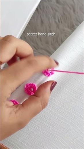 So elegant cute flower lace design || Embroidery Lace #youtubeshort #trend #sewing