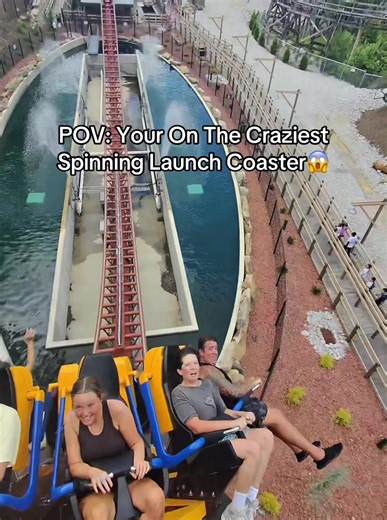 GEORGIA GOLDRUSHER is an insane launch coasters. Fairly short but the airtime is genuinely insane😱 #fyp #rollercoaster #themepark #trending #jet2holidays