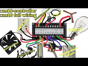 part (3) Xm 18 controller full wiring diagram, Xm-18d incubator controller wiring,xm 18 temperature