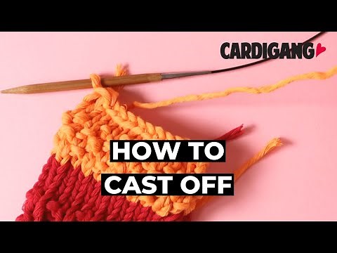 How to cast off your knitting | Cardigang