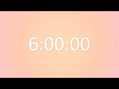 6H Soft Peach Dawn Whisper Timer | Gradient Countdown 🧡 #FFDAB9 #FFC8B4 #FFC0CB