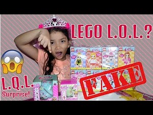 FUNNY FAKE LOL DOLLS UNBOXING! LQL & NEW SERIES LEGO LOL SURPRISE?? FAKE VS REAL REVIEW