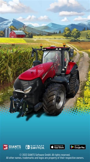 Farming Simulator 23 is now available on Nintendo Switch, iOS and Android.