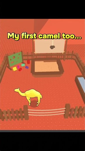 My first camel too... #roblox #blocktales