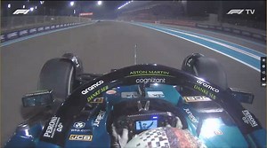 Aston Martin pay a touching tribute to Sebastian Vettel by displaying a picture of the German celebrating on his wheel