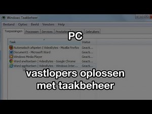 Vastlopers oplossen met taakbeheer (VideoBytes - PC)