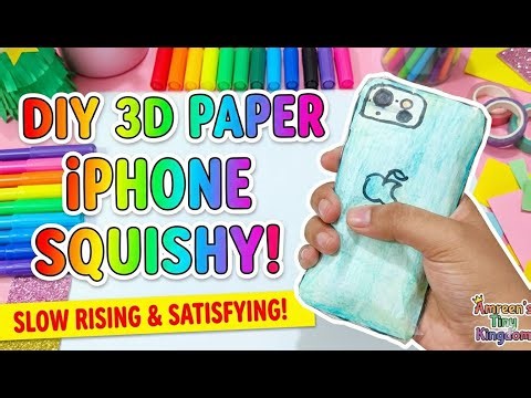 DIY 3D Paper iPhone Squishy! 📱 How to Make a Realistic Paper Phone#diy #diycraft #kidscraft #art