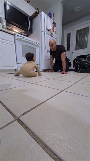 baby playing ball with daddy ❤️