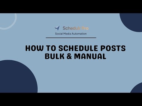 How to Schedule Bulk & Manual Posts in Schedulr Pro | Complete Tutorial