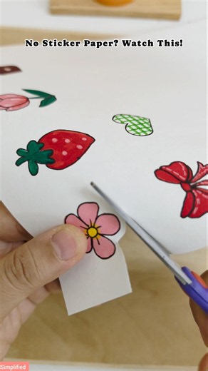 The Easiest Way to Make Stickers at Home 🌸✨️❤️😍🎀