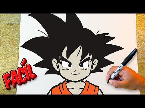 Cómo dibujar a Goku Pequeño | Tutorial de dibujo paso a paso