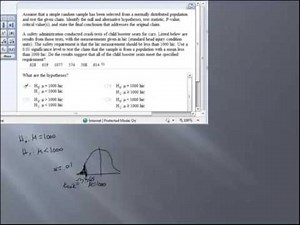 Chapter 8 Hypothesis Test Mean Example 1