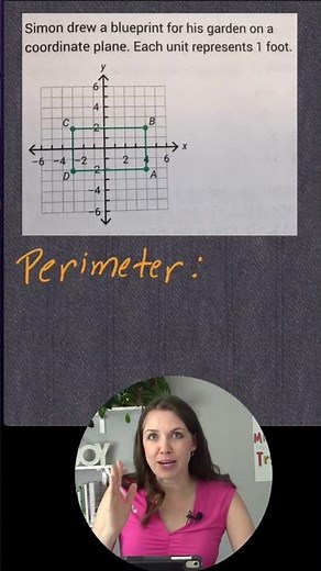 Find the Perimeter of a Rectangle on a Grid | Math Word Problem Test Prep #shorts