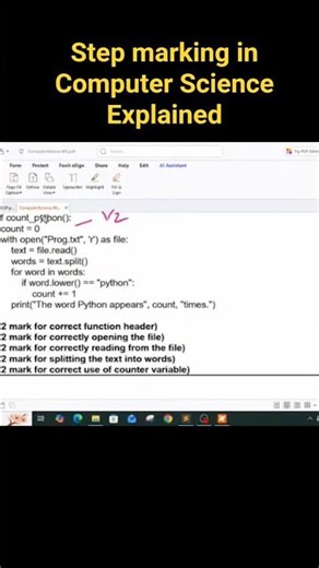 Step marking in Computer Science Explained #motivation #computer #cbse