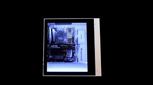 iBUYPOWER Snowblind Element Gaming PC: Transparent LCD Side Panel Showcase