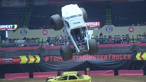 18K views · 211 reactions | Check out these Saturday afternoon freestyle highlights from WesBanco Arena in Wheeling, WV! The Toughest Monster Trucks go all out in EVERY venue! #toughestmonstertrucks #toughestmonstertrucktour #monstertruck #ourtrucksareloud #wecrushthings | Toughest Monster Truck Tour | Facebook