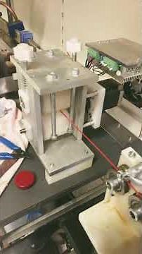 DIY filament production TPU 75 D in red. Each Shore hardness has different settings.