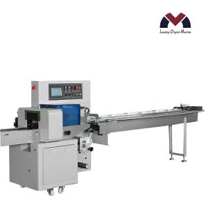 [Hot Item] 2022 New Product Inverted Horizontal Flow Wrapper Plastic Film Wrapping Packing Machine