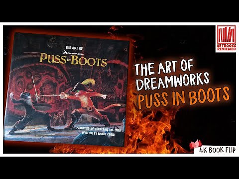 The Art of Puss in Boots by Ramin Zahed | Art Book Flip-Through