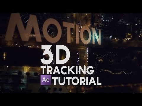 After Effects Tutorial: 3D motion tracking with 3D Camera Tracker in After Effects