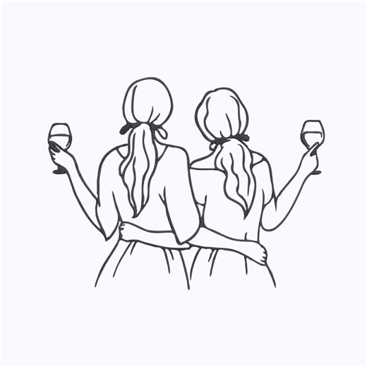 Besties Machine Embroidery Design, Festive Best Friends With Glasses Machine Embroidery File, Instant Download - Etsy