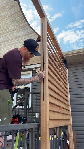 1.4K views | This is the deck sunblind system • It comes with a template to space the hangers, then you | Isabella Garcia | Facebook