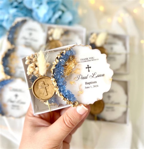Personalized Baptism Magnet Favors, First Holy Communion Favors - Etsy