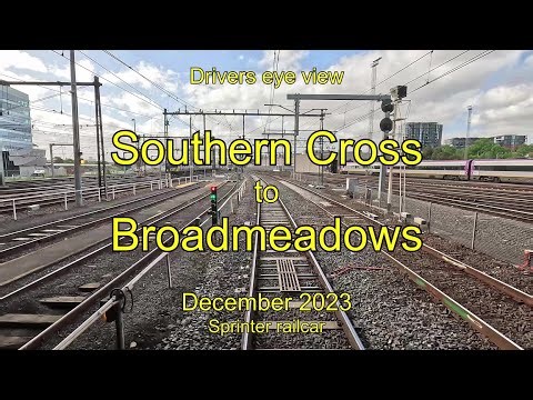 Drivers eye view, Southern Cross to Broadmeadows, Dec 2023