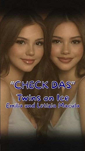 Twins on Ice - Check Das #deutschpop #eiskunstlauf #zwillinge