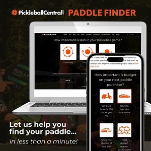 JUST LAUNCHED: Our helpful new paddle quiz matches you with your next paddle in less than a minute! Try it out and let us know what you think ⤵ PaddleFinder: https://pickleballcentral.com/pickleball-paddle-finder-quiz/ | Pickleball Central | Facebook