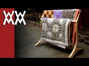Make a bent-wood quilt rack