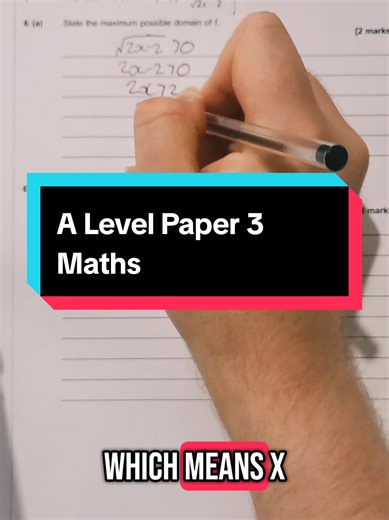 Function domains #alevelrevision #mathshack #paper3 #alevelmaths #alevels