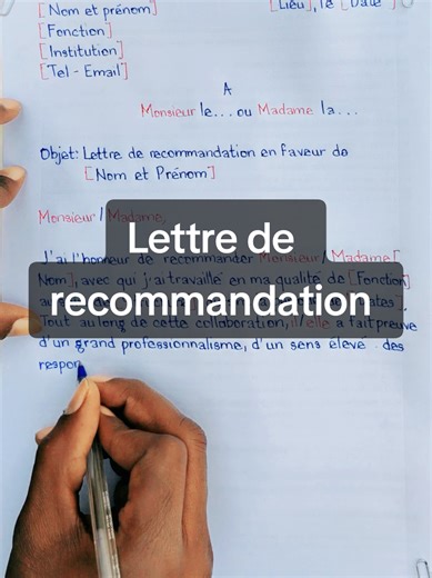Comment Écrire une Lettre de Recommandation Efficace