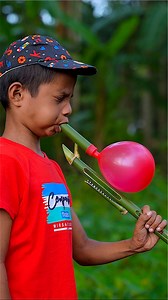 4M views · 26K reactions | DIY Bamboo Toys with Colour Balloon #craft #diy #bamboo #toys | Bamboo Cottage | Facebook