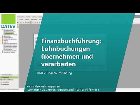 Finanzbuchführung: Lohnbuchungen übernehmen und verarbeiten