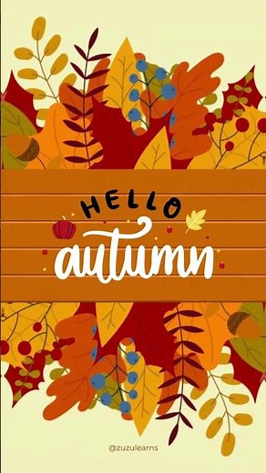 Welcome Autumn 🍁 | Welcome Autumn with ZuZu Learns!