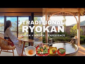 Traditional Ryokan in Kyoto 🌸 Outdoor Onsen + Kaiseki Experience