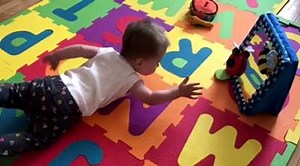 8.9K views · 1K reactions | This is how Xenia has been moving around. It's a huge milestone for us and it really shows how motivated and driven she is to get to something she wants. | Xenia's Journey | Facebook