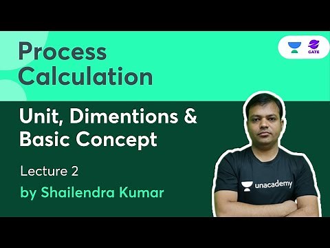 Unit, Dimensions & Basic Concept | Process Calculation | L2 | By Shailendra Kumar