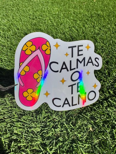 Te Calmas O Te Calmo Sticker – Funny Spanish Vinyl Decal (laptop, Water Bottle) - Etsy