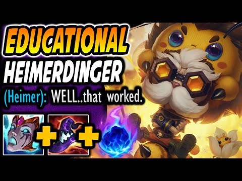 ANOTHER VERY EDUCATIONAL HEIMERDINGER GAMEPLAY! Heimerdinger midlane guide......KING OF THE STING!