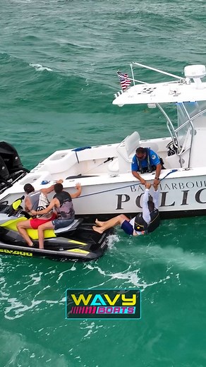 Haulover Inlet on Instagram: "Rescue struggles of an injured jet ski rider at Haulover Inlet! Was there an easier way? 😳 Did we film your boat? Get your video here ➡️ www.wavyboats.net link in bio 🌊 🌊 🌊 #wavyboats #hauloverboats #yamahaoutboards #hauloverinlet #Miami #frescochannel #mercuryoutboards #boatingmiami #boatingaroundmiami #officiallyoffshore #centerconsolesonly #fishingteam #boatsdaily #boatsofinstagram #youtuber #usaboatlife #hauloverbeach #boataction #boatactionvideos #roughinle