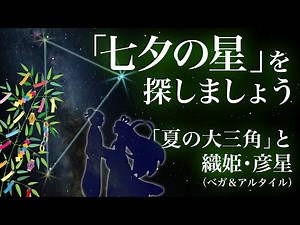 「七夕の星」を探しましょう〜夏の大三角と織姫・彦星（べガ＆アルタイル）