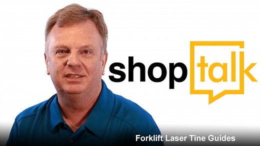 Forklift Laser Tine Guides Reduce Damage | Cisco-Eagle