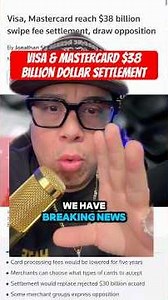 Visa & Mastercard $38 billion Settlement #shorts #credit #visa #finance #creditcard #mastercard